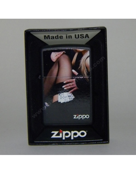 Zippo woman with cards