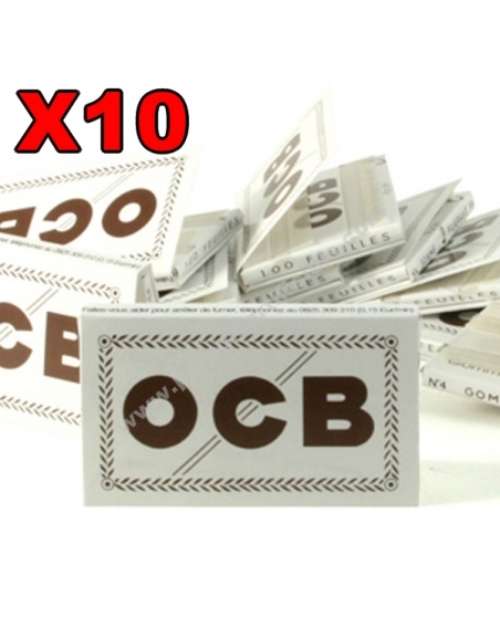 Feuille courte OCB blanc N°4 par 10