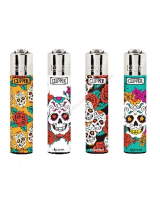 Clipper tête de mort par lot de 4