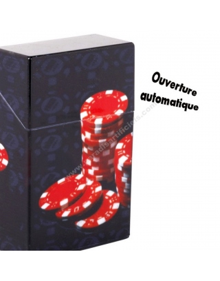 Boîte cigarettes jeton de poker