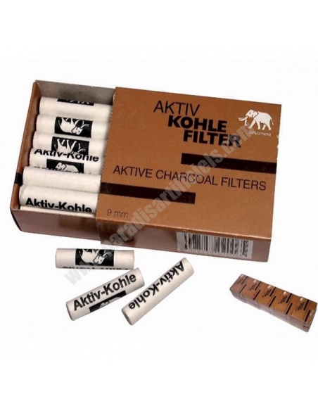 Filtre charbon actif pour pipe 9mm