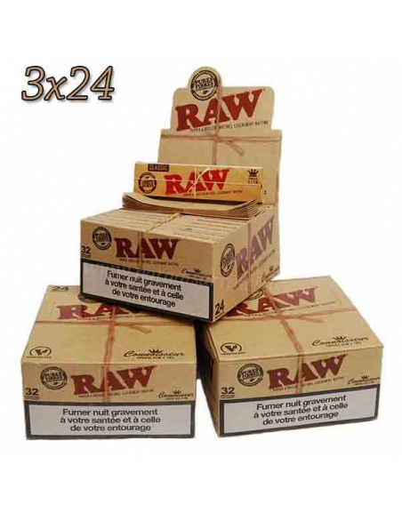 Feuille Raw 2 en 1 slim par 3 boites
