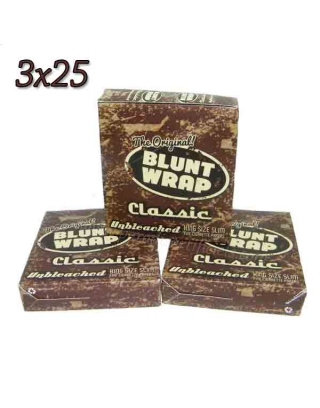 Feuille Blunt Wrap Brown slim par 3 boites