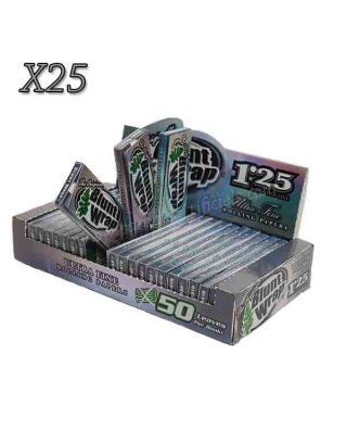 Feuille à rouler 1/25 Blunt Wrap Gris par boite