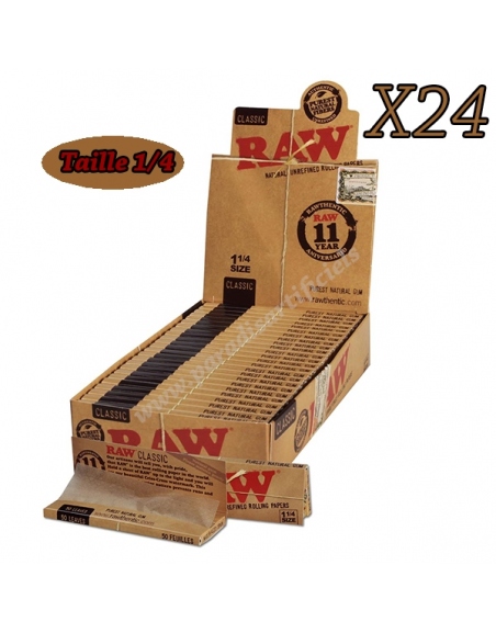 Feuille Raw 1/4 par boite