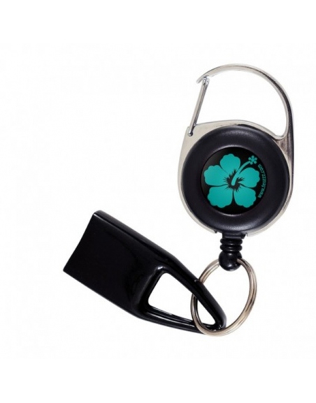 Porte Briquet FEUZZZ fleurs des îles bleu