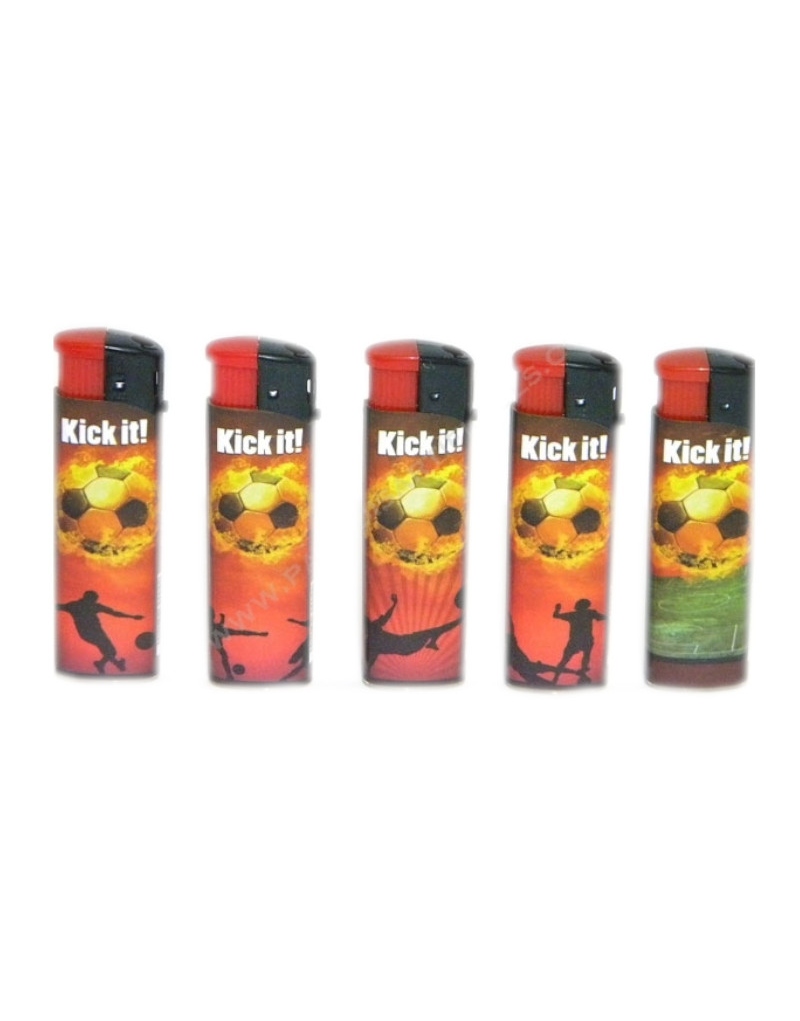 briquet electronique rechargeable motif football