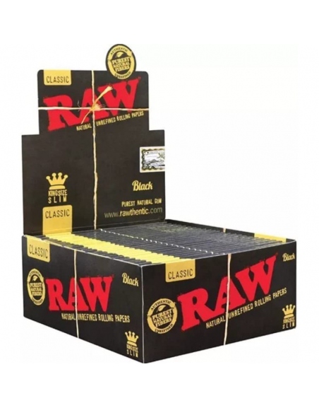 Boite de feuille Slim Raw Black