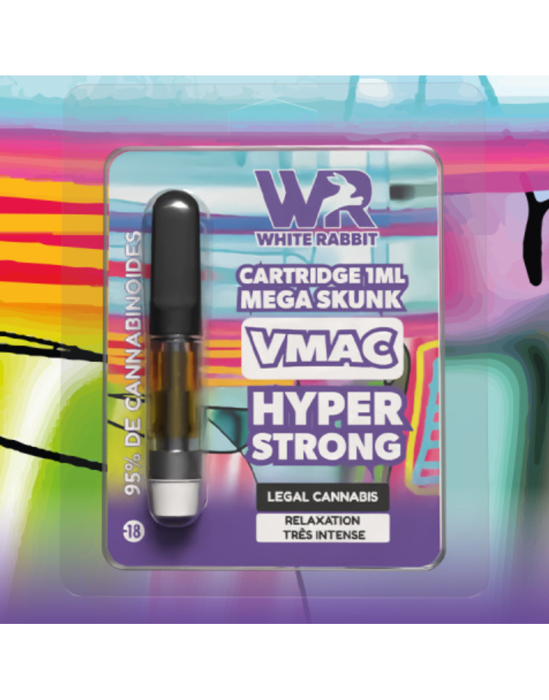Cartouche préremplie de Vmac hyper strong super skunk de White Rabbit